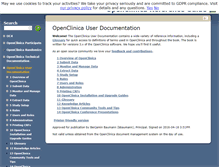 Tablet Screenshot of docs.openclinica.com